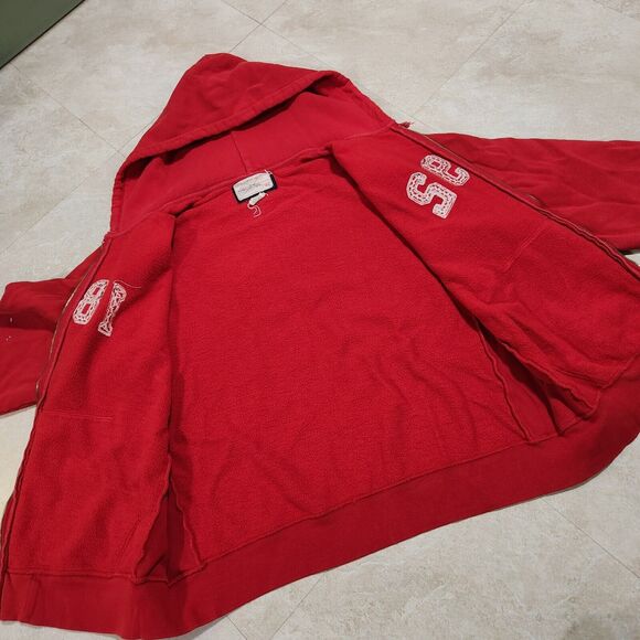 VTG Abercrombie & Fitch A&F Mens XL Full Zip Heavyweight Hoodie Sweatshirt - Picture 12 of 13